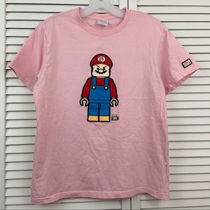 WORN 5X Unisex Super Mario Lego T-Shirt (From Korea)